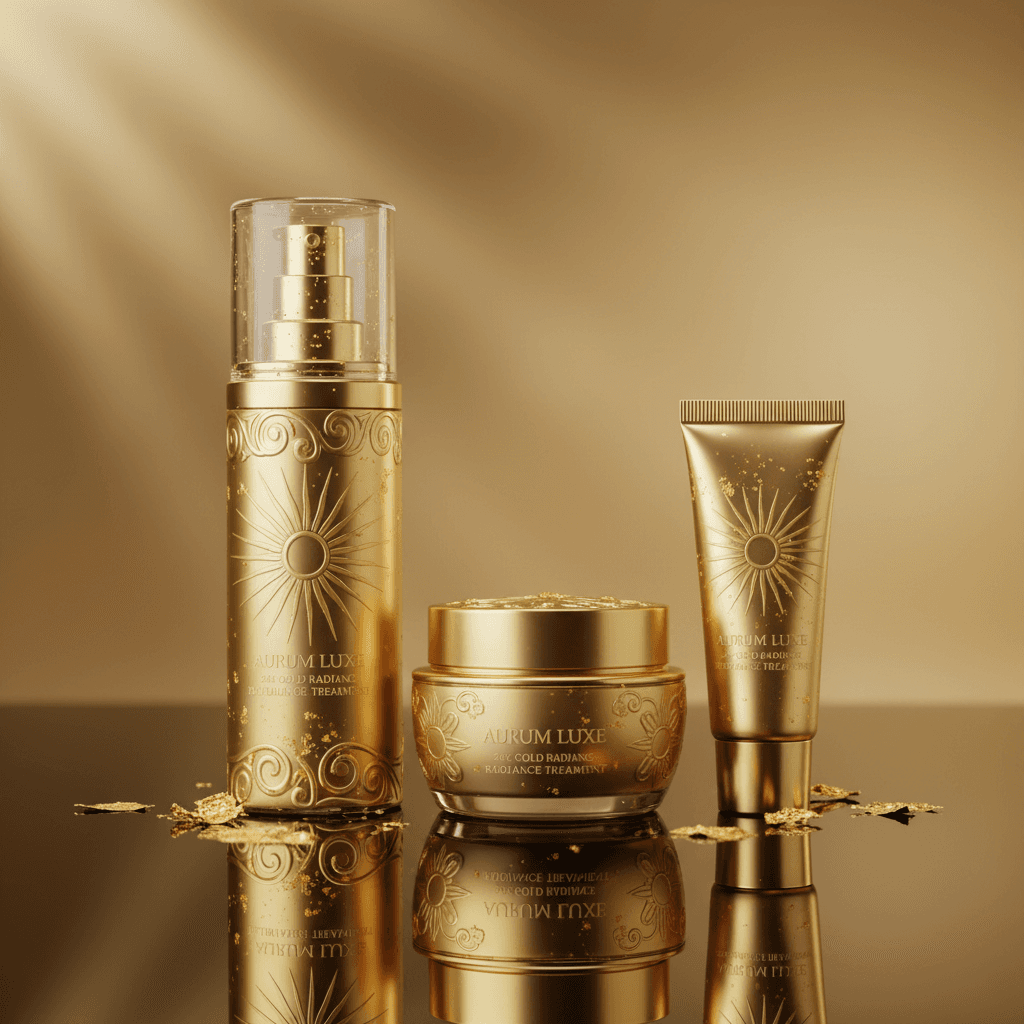 Luxury gold facial treatment with anti-aging benefits at Studio 91 Salon